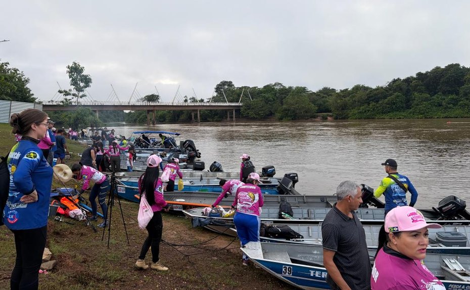 Competição feminina marca nova etapa do Festival de Pesca de Barra do Bugres,MT