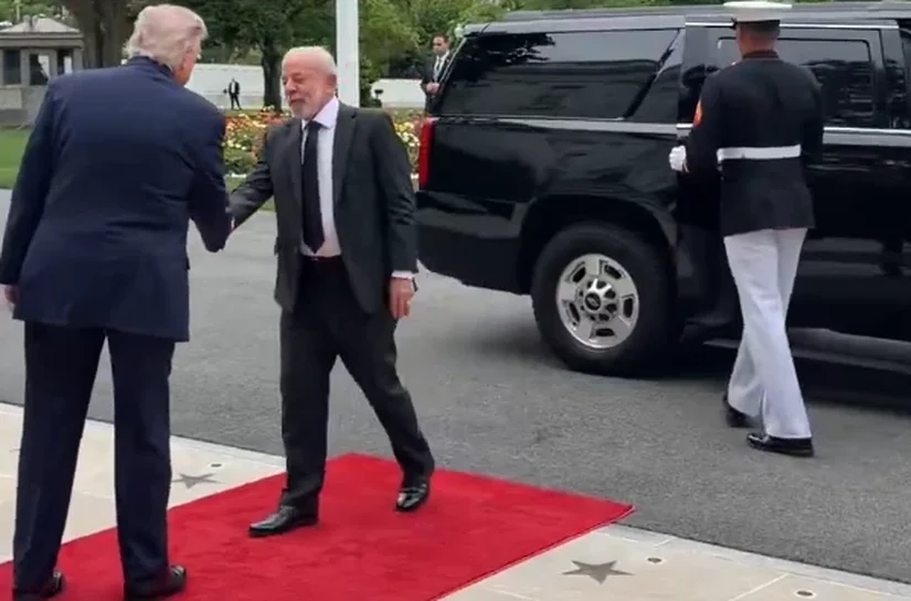 Lula chega à Casa Branca para encontro com Trump