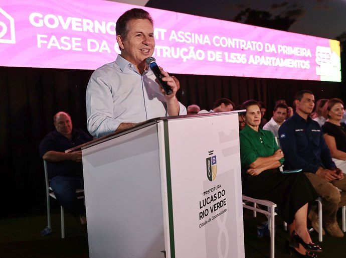 Governador dobra meta e autoriza 3.036 moradias em Lucas do Rio Verde, MT