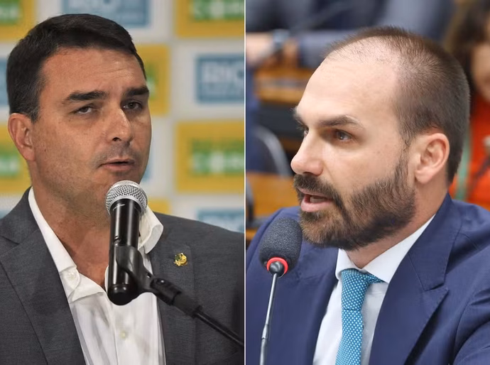 Moraes chama de ‘patéticas’ as ações de Eduardo e Flávio Bolsonaro para atrapalhar o processo em favor do pai