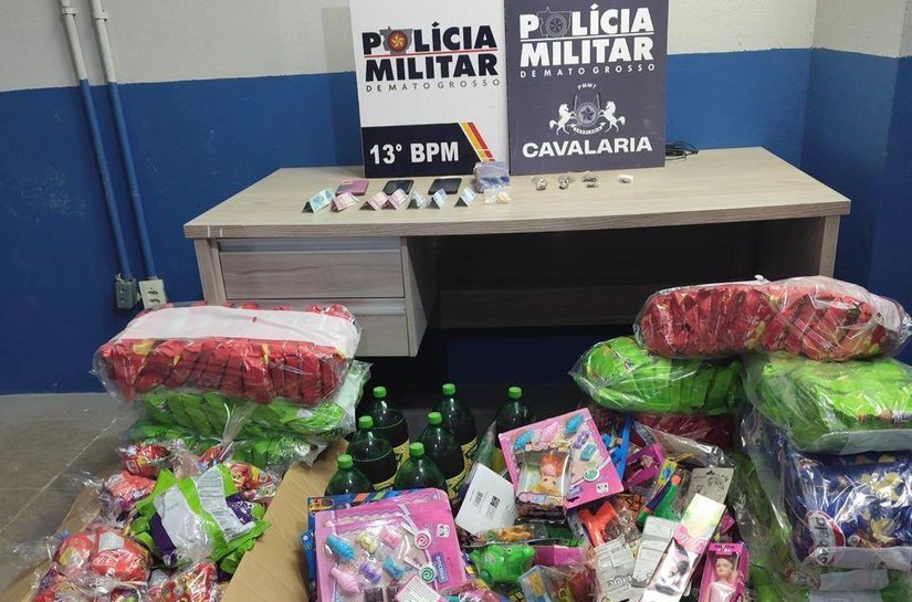 Festa do Crime: Comando Vermelho distribui brinquedos e acaba preso pela PM em MT