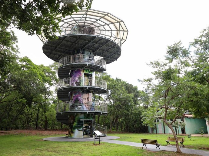Sema orienta visitantes sobre horário de abertura do Parque Mãe Bonifácia