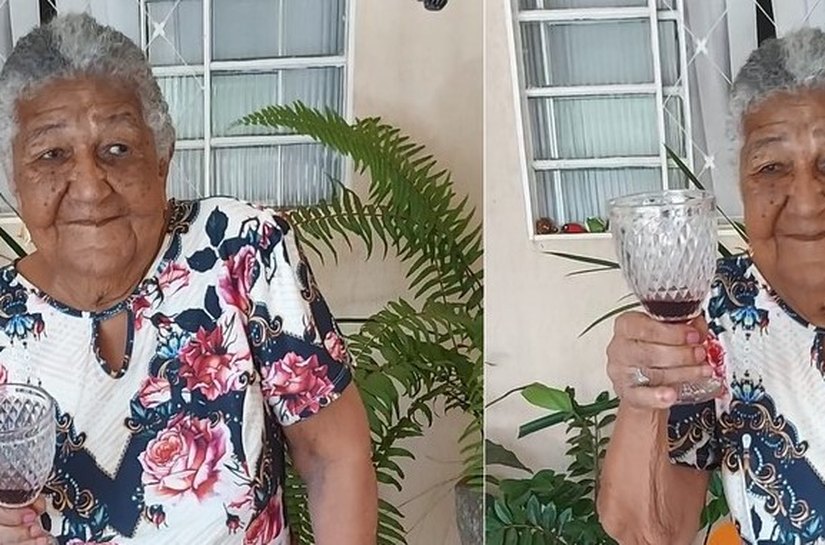 Idosa de 101 anos que viralizou na web por entregar currículo ganha vinhos de presente; 'Muito feliz', diz bisneta